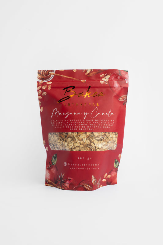 Bakea Artesanal Manzana Roja y Canela 300g