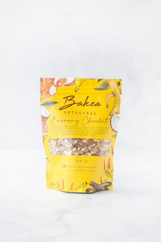 Bakea Artesanal Banano & Chocolate Negro 300g